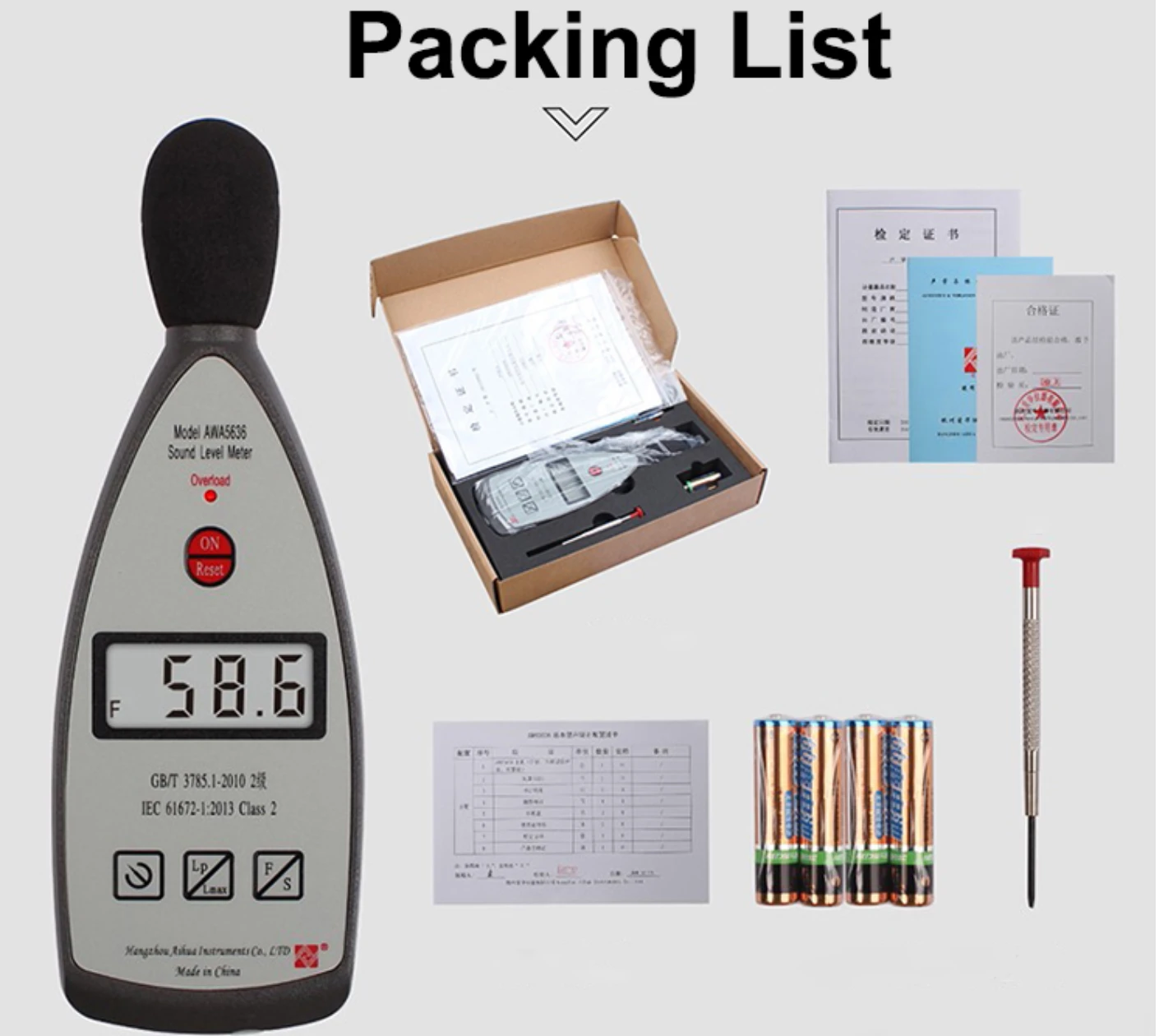 AWA5636-0 Sound Level Meter